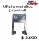 uñeta metalica para maquina de juego pinball/precio: $ 2.000