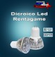 dicroico 3 watt/220 volt /mr16/luz fría/material plastico-aluminio