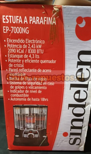 Juan marambio Repuestos en Chile en Antofagasta |  Estufa parafina sindelen ep7000ng con encendido electronico, Estufa parafina sindelen