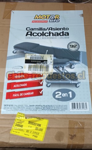 Juan marambio Repuestos en Chile en Antofagasta |  Camilla y asiento mecanico 2 en 1 motorlife acolchada, Camilla asiento mecanico