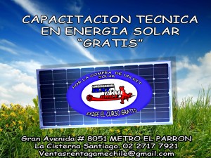 RENTAGAME CHILE Repuestos en Chile en Santiago |   gratis curso de energia solar , Por la compra de un kit solar