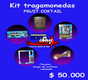RENTAGAME CHILE Repuestos en Chile en Santiago |  Kit tragamonedas fruit coktail precio oferta $ 50.000, Rentagame: maquinas de juego:  accesorios,repuestos, servicio tecnico