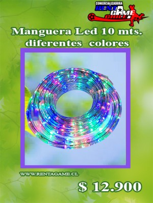 RENTAGAME CHILE Repuestos en Chile en Santiago |  Manguera led 10 mts. dif. colores o un solo tono $ 12900, Iluminacion led