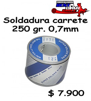 RENTAGAME CHILE Repuestos en Chile en La Cisterna |  Soldadura carrete 250 gr. 0,7mm/precio: $ 7.900, Rentagame: maquinas de juego:  accesorios,repuestos, servicio tecnico