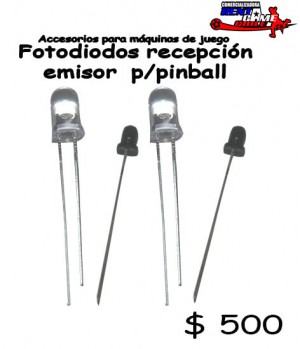 RENTAGAME CHILE Repuestos en Chile en La Cisterna |  Fotodiodos recep/emisor  para maquina de juego pinball/precio: $ 500, Rentagame: maquinas de juego:  accesorios,repuestos, servicio tecnico