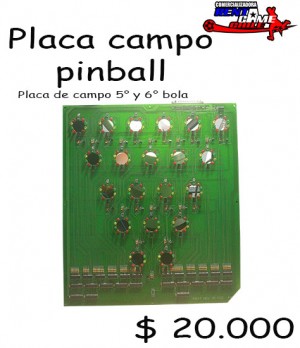 RENTAGAME CHILE Repuestos en Chile en La Cisterna |  Placa campo para maquina de juego pinball/precio: $ 20.000, Rentagame: maquinas de juego:  accesorios,repuestos, servicio tecnico