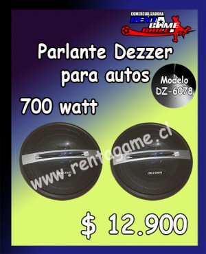 RENTAGAME CHILE Repuestos en Chile en La Cisterna |  Parlante dezzer para autos modelo dz-6078 precio: $ 12.900, Rentagame: maquinas de juego:  accesorios,repuestos, servicio tecnico