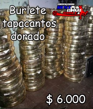 RENTAGAME CHILE Repuestos en Chile en La Cisterna |  Burlete - tapacantos dorado/ precio oferta de rentagame:$ 6.000, Rentagame: maquinas de juego:  accesorios,repuestos, servicio tecnico