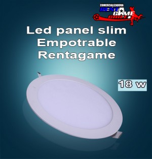 Rentagame chile Repuestos en Chile en Santiago |  Led panel slim rentagame  18 watt/empotrable, Iluminacion led, ahorre hasta un 90% de energia electrica