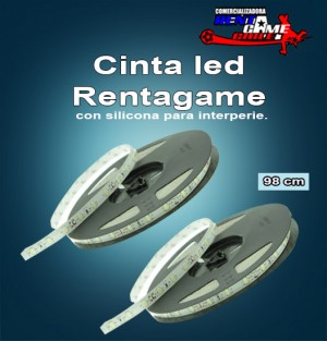 Rentagame chile Repuestos en Chile en Santiago |  Cintas led rentagame /98 cm./con silicona para interperie., Iluminacion led, ahorre hasta un 90% de energia electrica