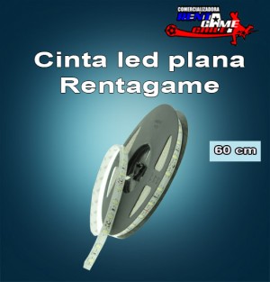 Rentagame chile Repuestos en Chile en Santiago |  Cintas led plana  rentagame /60 cm.  con autoadhesivo., Iluminacion led, ahorre hasta un 90% de energia electrica