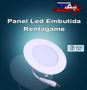 Rentagame chile Repuestos en Chile en Santiago |  Panel led embutida  rentagame /6 watt, Iluminacion led, ahorre hasta un 90% de energia electrica