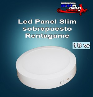 Rentagame chile Repuestos en Chile en Santiago |  Led panel slim rentagame 18 watt/sobrepuesto/luz fria, Iluminacion led, ahorre hasta un 90% de energia electrica