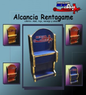 Rentagame chile Repuestos en Chile en Santiago |  Alcancia rentagame/dise&ntilde;o original y colorido/ultimas unidades $ 9.900, Rentagame: maquinas de juego,accesorios, repuestos y serv. tecnico