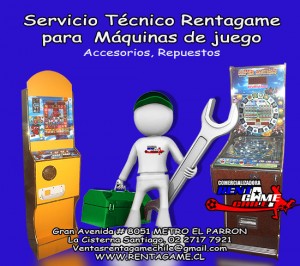 Rentagame chile Repuestos en Chile en Santiago |  Servicio t&eacute;cnico  rentagame para m&aacute;quinas de juego, Rentagame: maquinas de juego,accesorios, repuestos y serv. tecnico