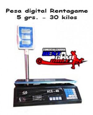 Rentagame chile Repuestos en Chile en La Cisterna |  Pesa digital rentagame 5 grs. - 30 kilos, Rentagame: maquinas de juego,accesorios, repuestos y serv. tecnico