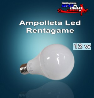 Rentagame chile Repuestos en Chile en La Cisterna |  Ampolleta led  rentagame 12 watt/e27/uso interior, Iluminacion led, ahorre hasta un 90% de energia electrica