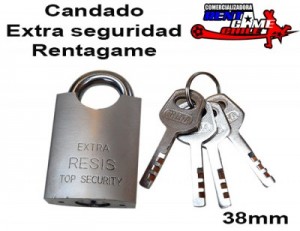 Rentagame chile Repuestos en Chile en La Cisterna |  Candado extra seguridad rentagame /38mm/envios a todo chile, Rentagame: maquinas de juego,accesorios, repuestos y serv. tecnico