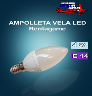 Rentagame chile Repuestos en Chile en La Cisterna |  Ampolleta vela led rentagame /4 watt/envios a todo chile, Iluminacion led, ahorre hasta un 90% de energia electrica