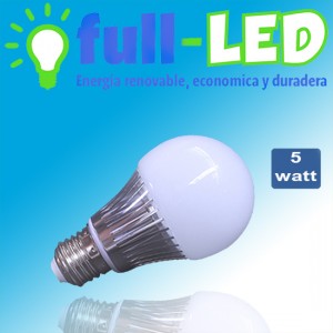 importadora full-led Repuestos en Chile en La Cisterna |  Ampolleta full-led  5 watt/220v luz fria/luz calida /aluminio, Iluminacion led, ahorre hasta un 90% de energia electrica
